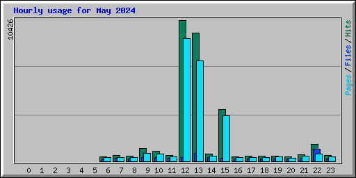 Hourly usage for May 2024